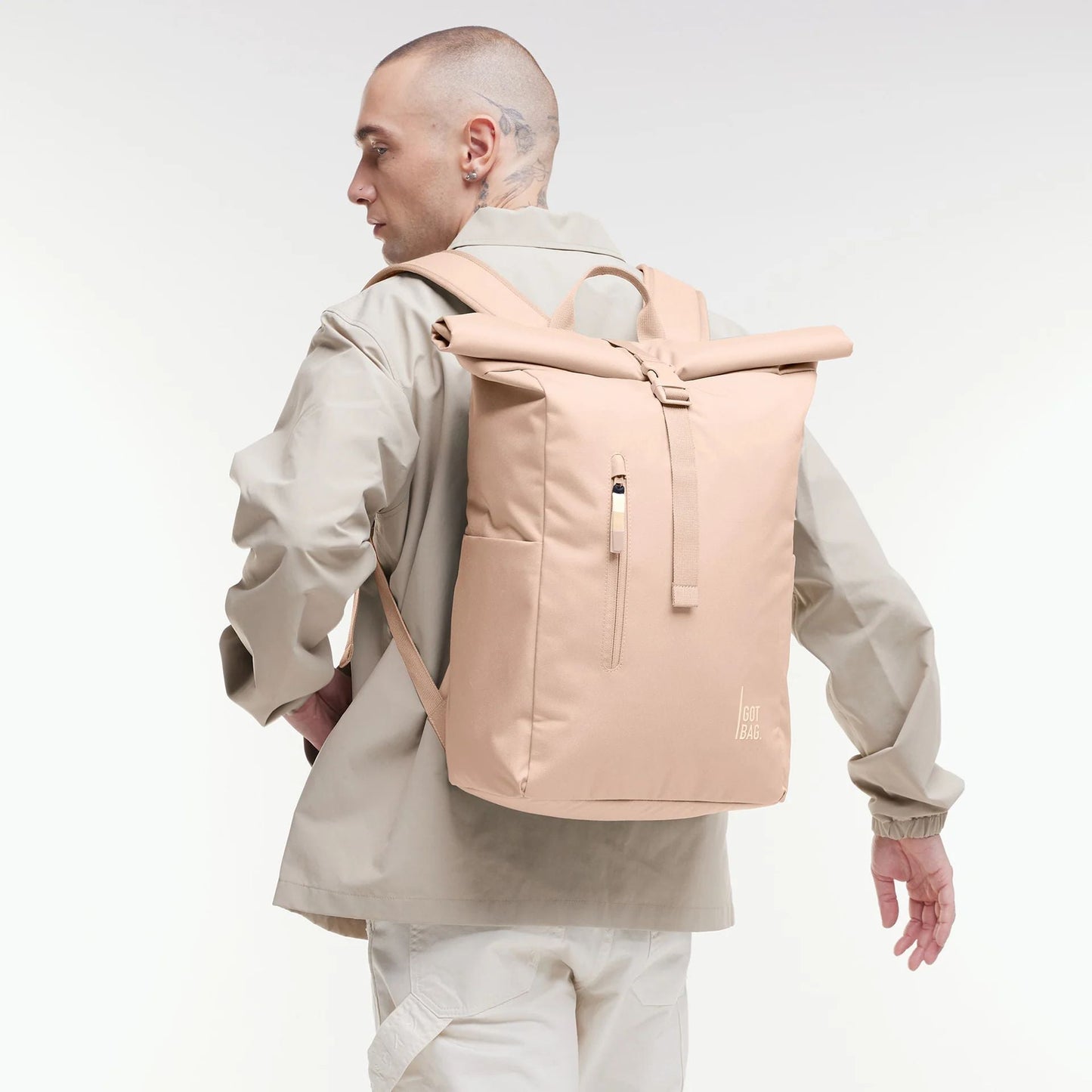 GOT BAG Mochila Rolltop Easy Monocromática – Hasta 31L