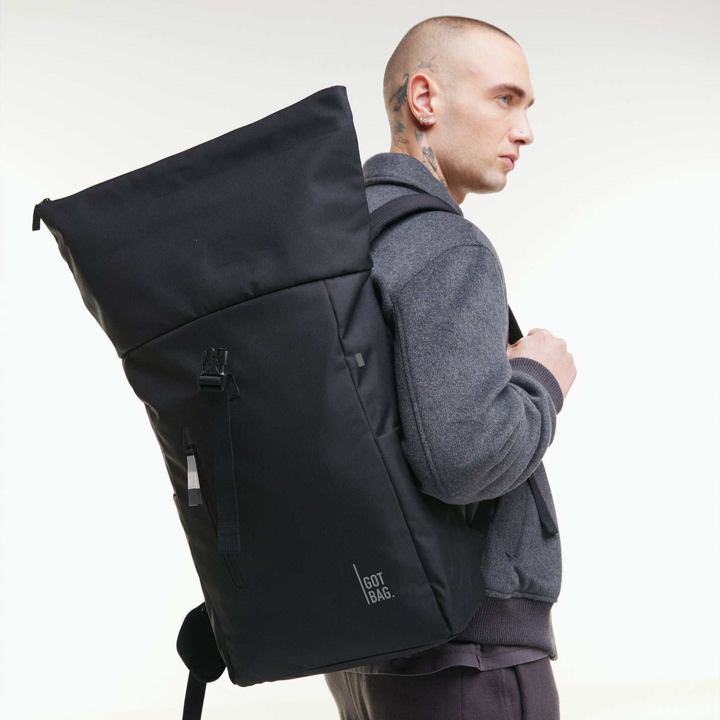 GOT BAG Mochila Rolltop Easy Monocromática – Hasta 31L
