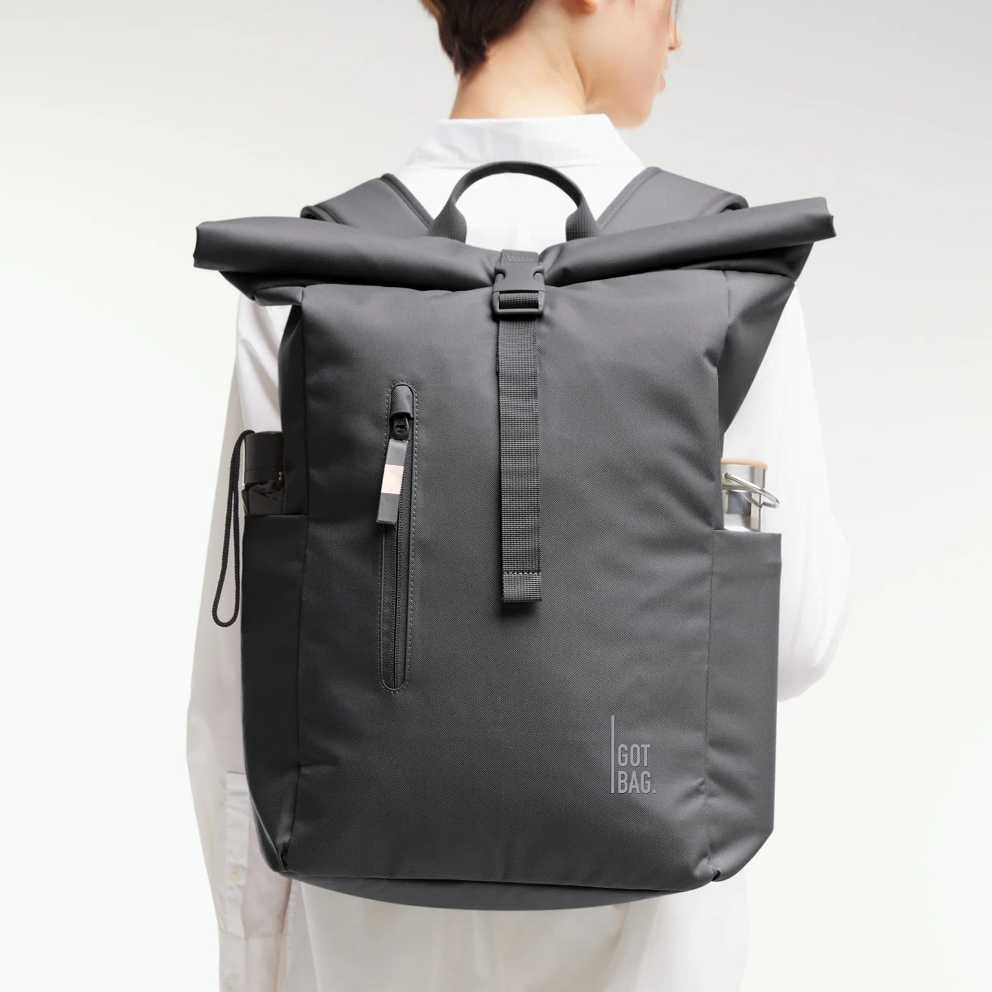 GOT BAG Mochila Rolltop Easy Monocromática – Hasta 31L