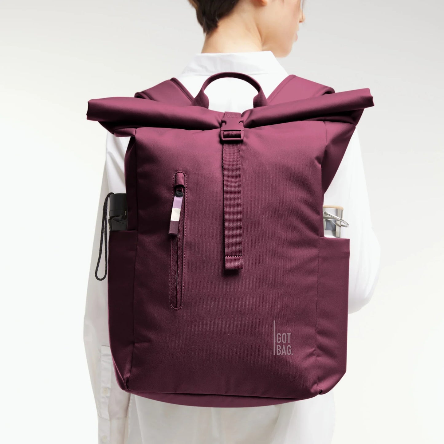 GOT BAG Mochila Rolltop Easy Monocromática – Hasta 31L