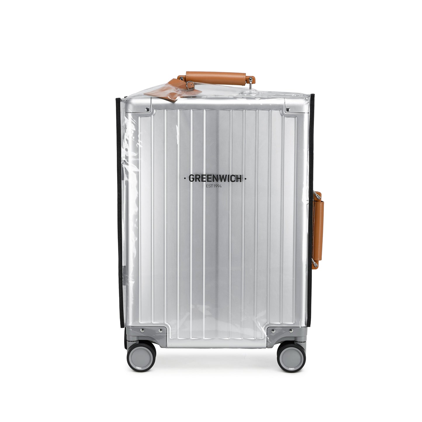 GREENWICH set de maletas Aluminio con asa Piel Vegana NEW YORK 2.0