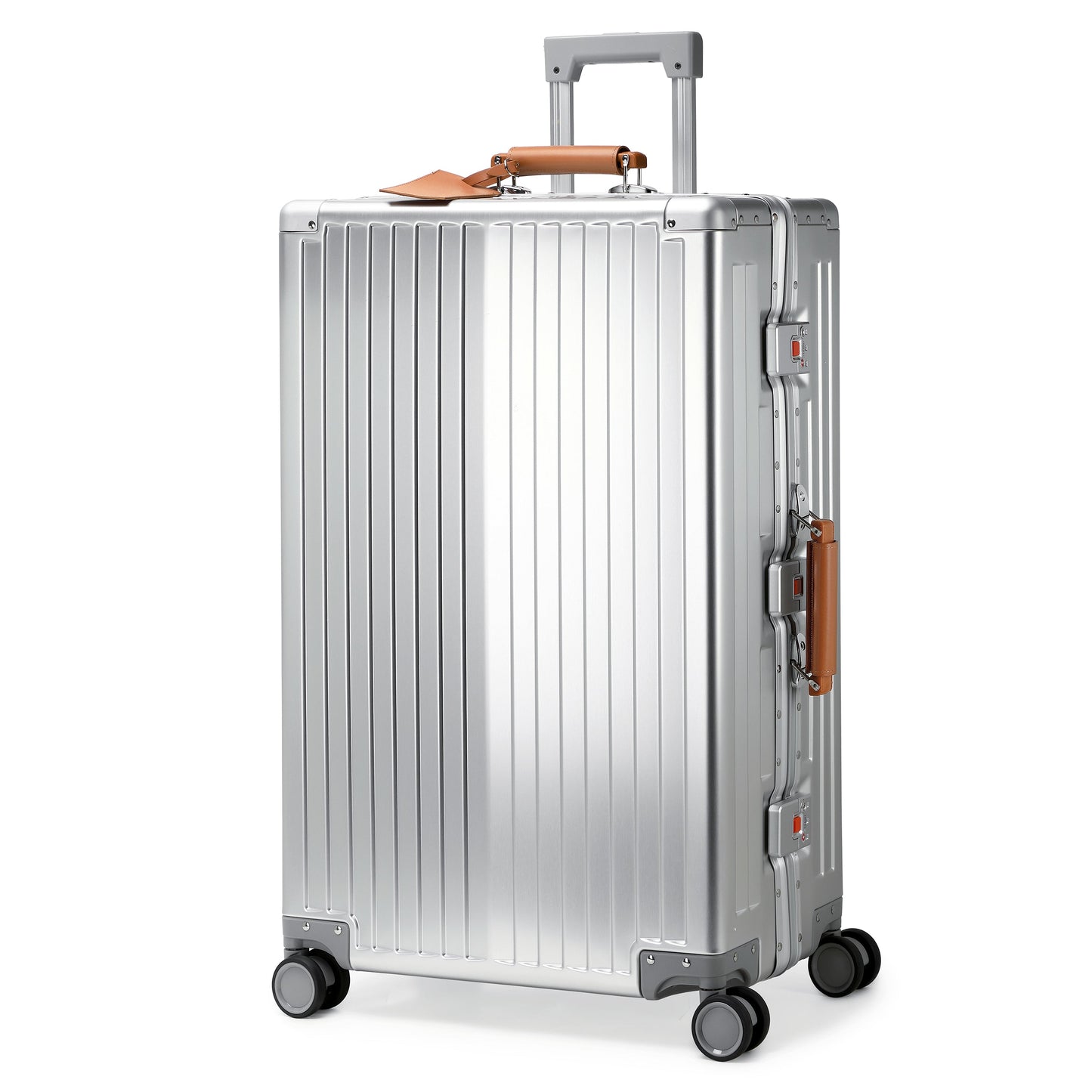 GREENWICH set de maletas Aluminio con asa Piel Vegana NEW YORK 2.0