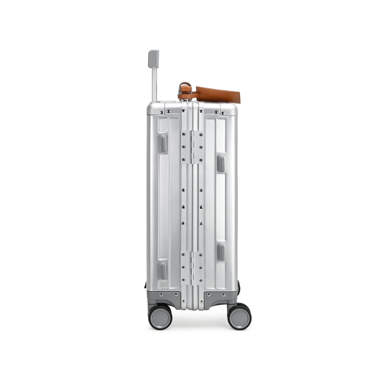 GREENWICH set de maletas Aluminio con asa Piel Vegana NEW YORK 2.0