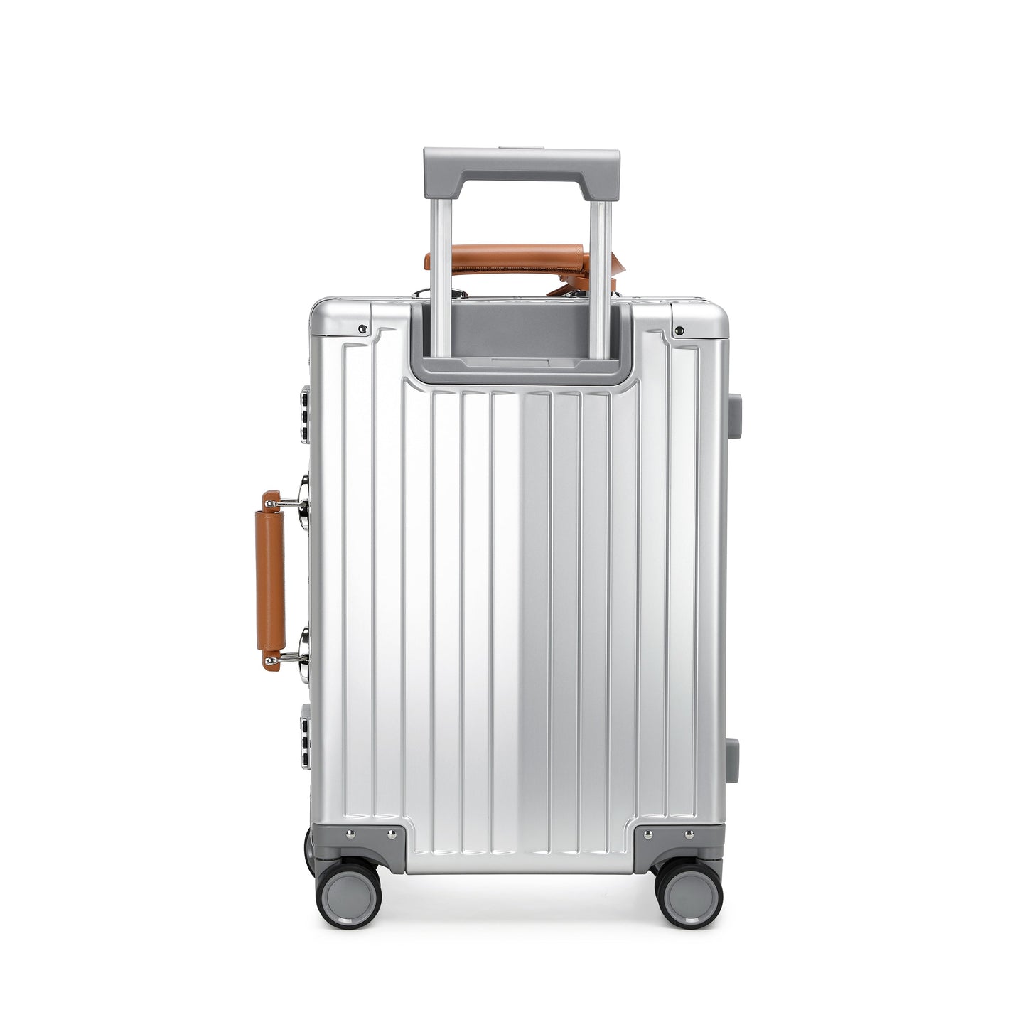 GREENWICH set de maletas Aluminio con asa Piel Vegana NEW YORK 2.0