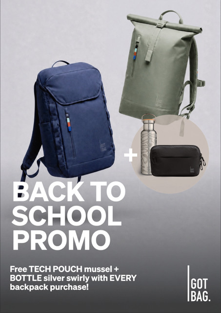 GOT BAG Mochila Rolltop Easy Monocromática – Hasta 31L